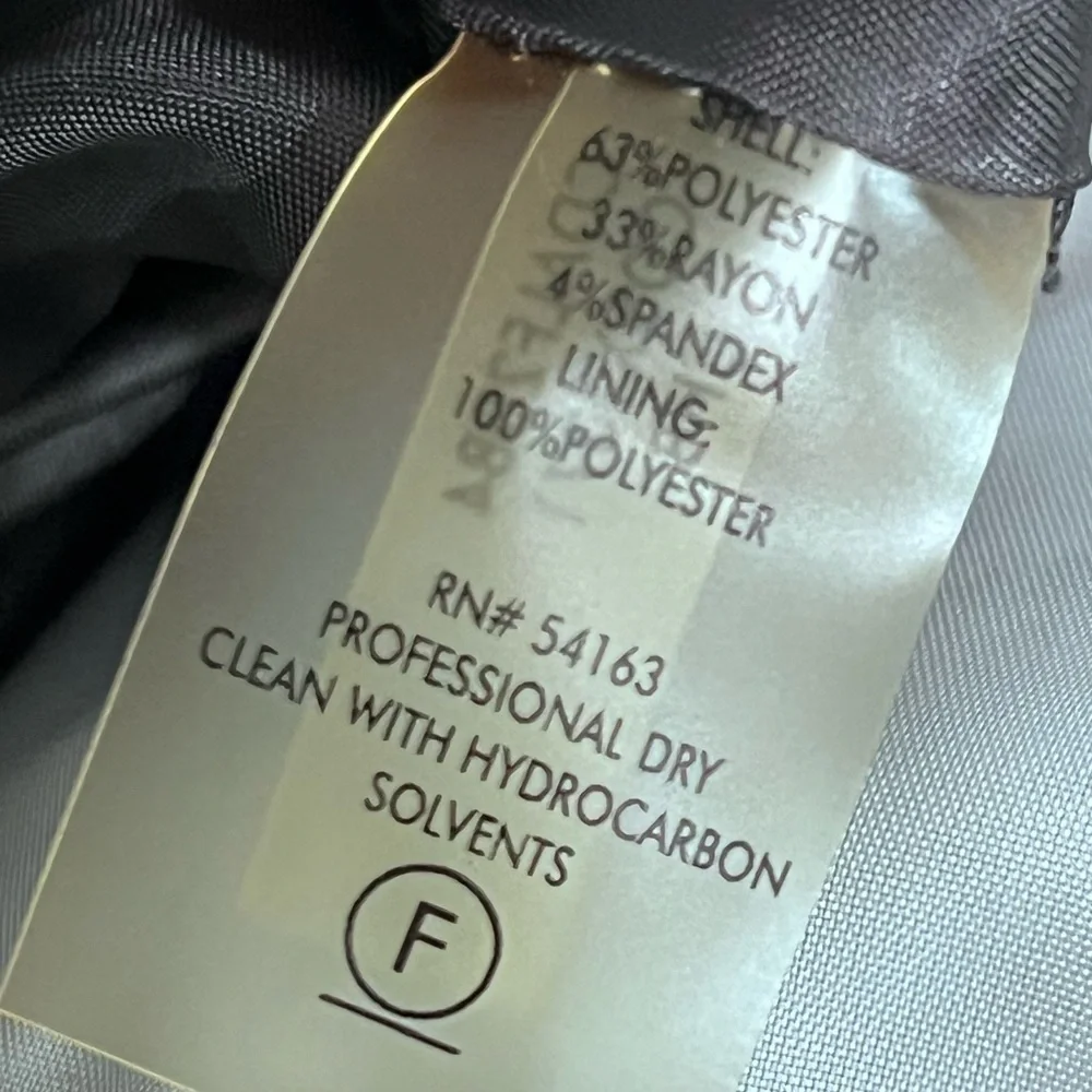 Calvin Klein dress sz 8 gray/White A-line knee length office church - Picture 6 of 6